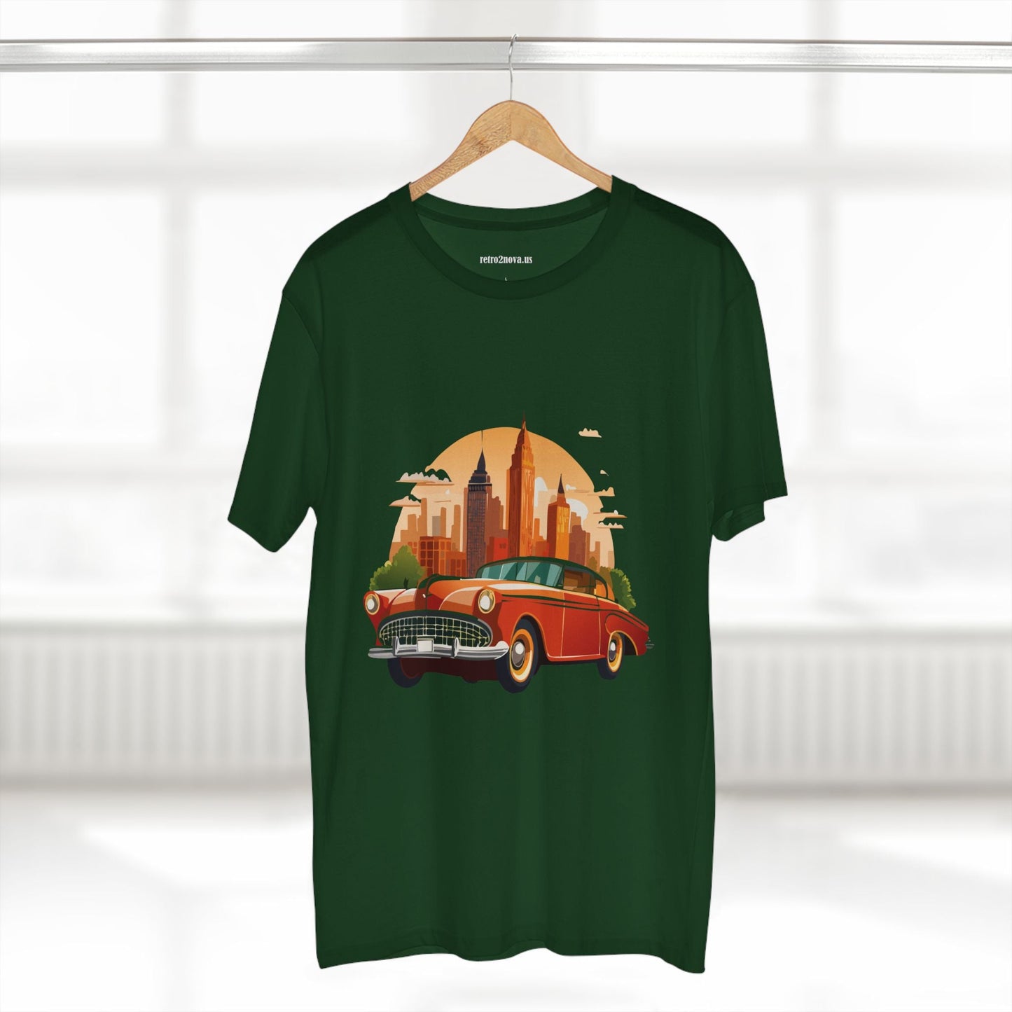 Retro Car Shirts Vintage Car Shirts RC1 Unisex Premium Cotton Tee With Original Art Design