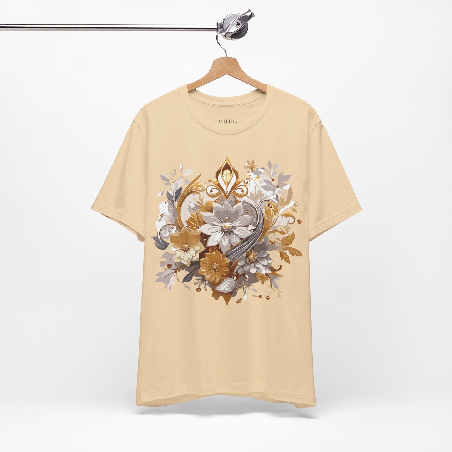 Adelpha Vintage Inspired Unisex Graphic Tee Short Sleeve Jersey Art Design Premium Casual Wear