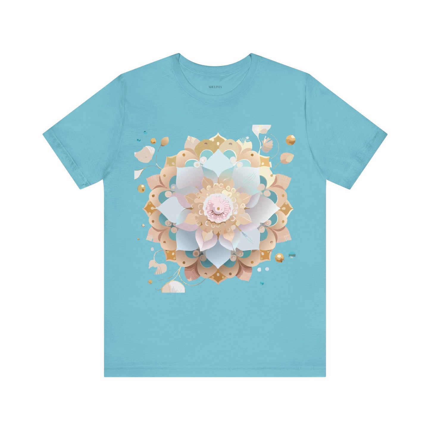 Mandala Graphic Unisex 100 Cotton Vintage Floral Artwork Tee 9
