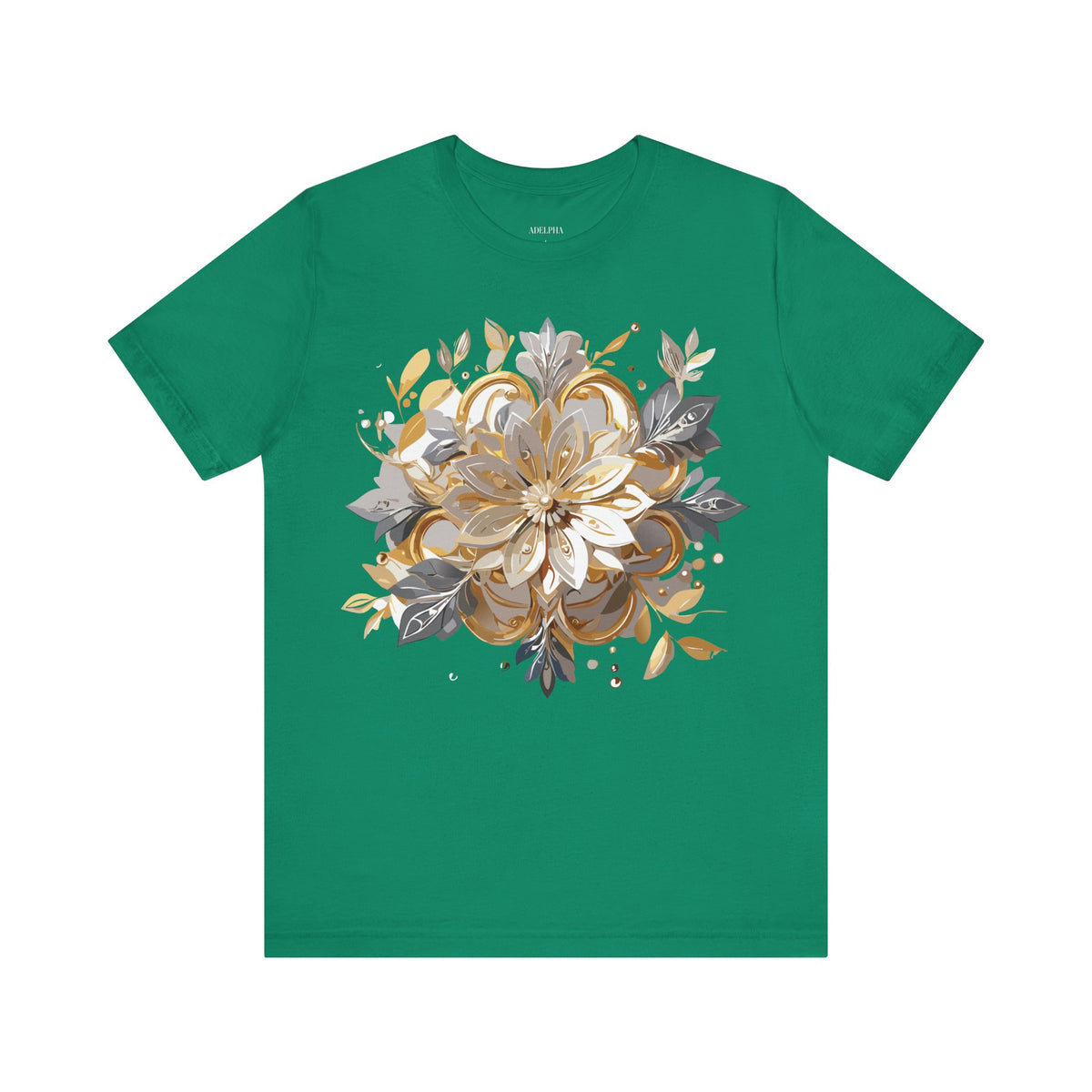 Jewelry Graphic Unisex Cotton Bella+Canvas Tee with Gemstones Art Design m38