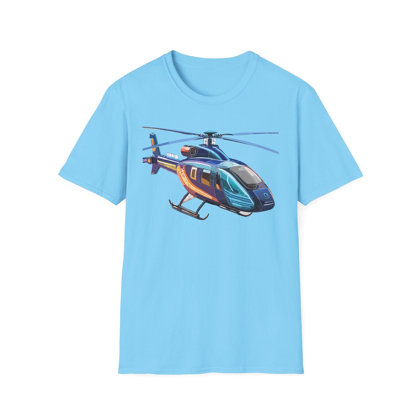 Chopper Helicopter Shirt Unisex T Shirt Softstyle 100 Percent Cotton Comfort Wear