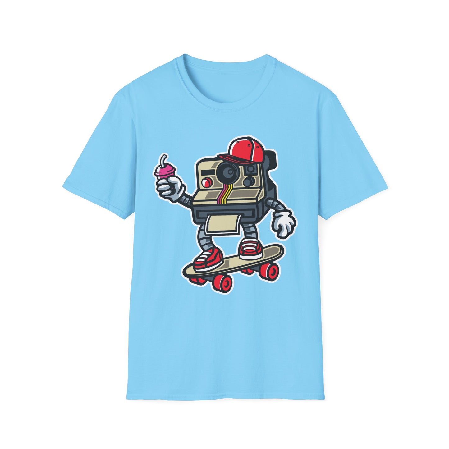 Unisex Cotton T-Shirt with Cartoon Graphic Design