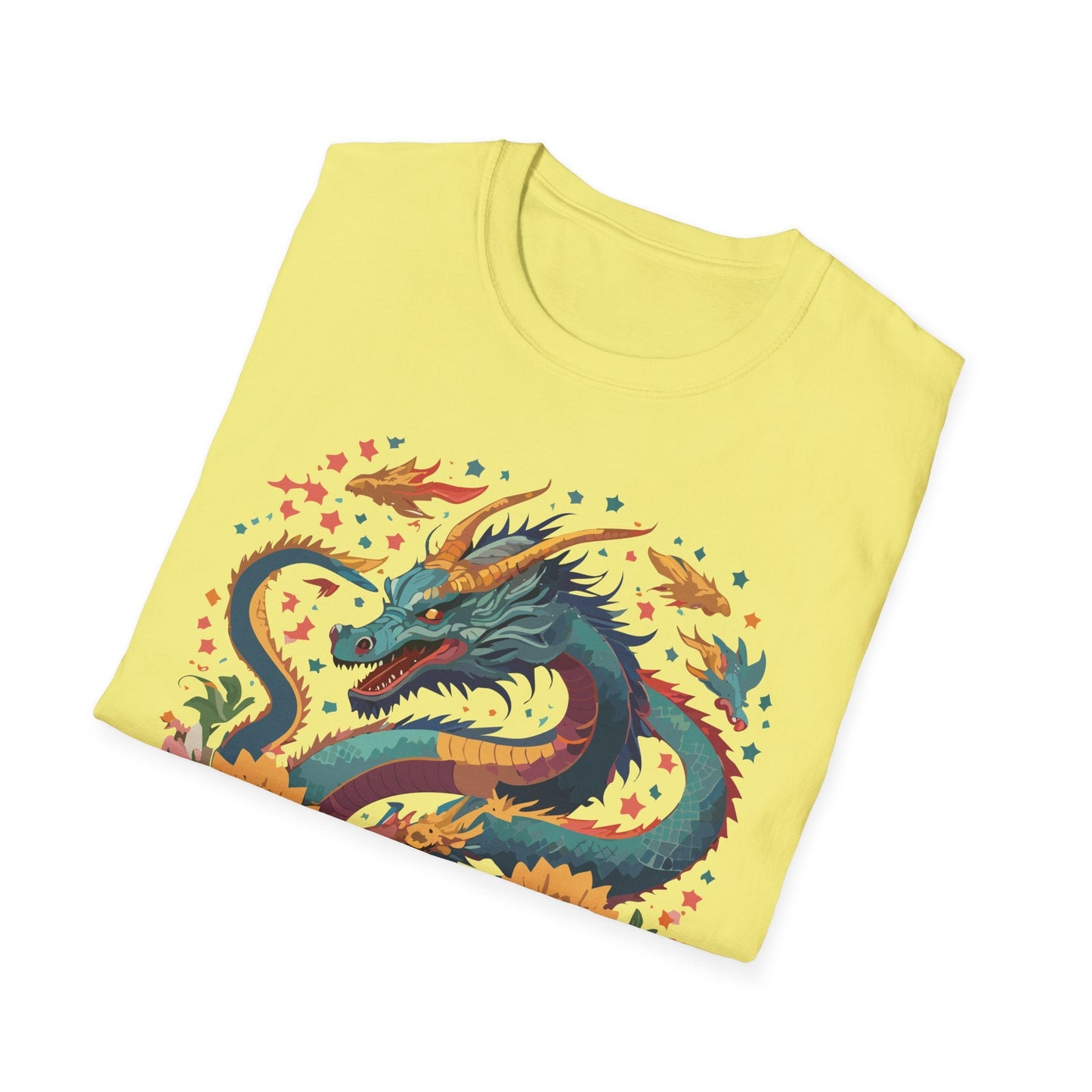 Dragon Graphic Unisex 100 Cotton Tee with Animal Artwork Design 7