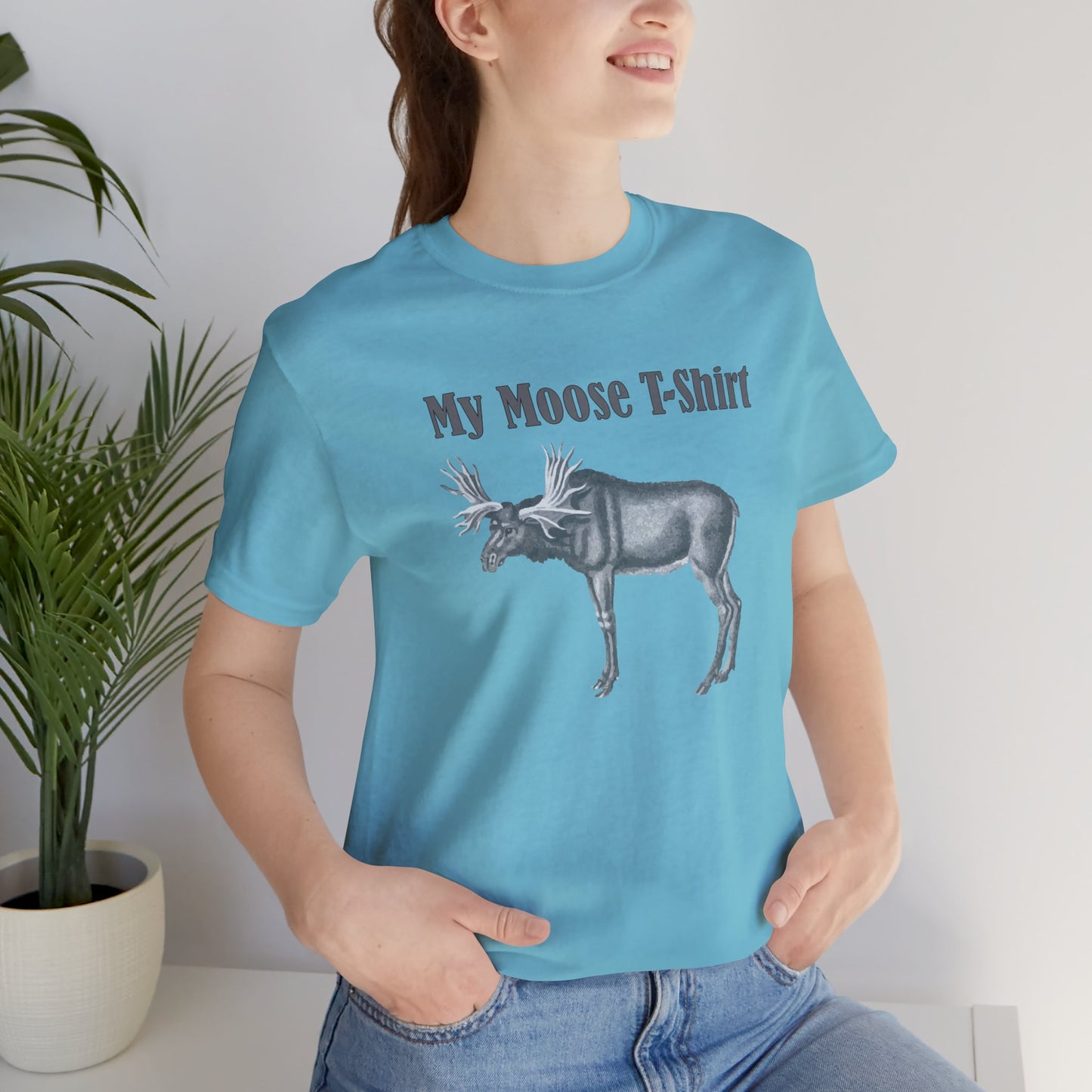 Unisex Cotton Tee Shirt with animals Print