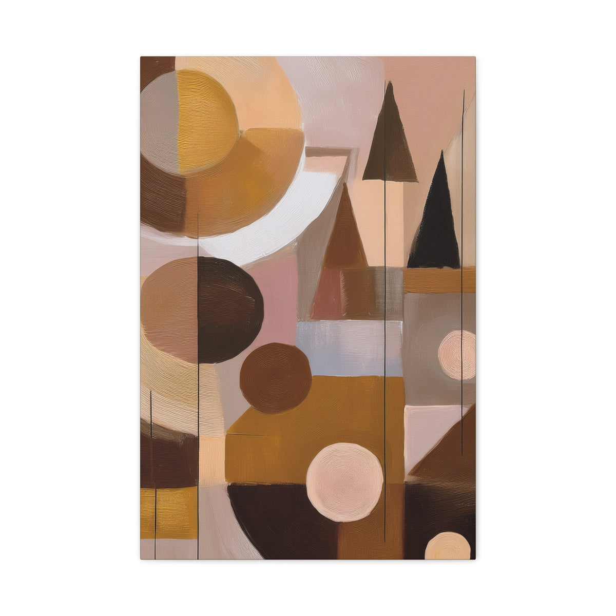 Abstract Geometric Painting Print Canvas 20x24,20x30,24x30 24x32,24x36,30x40 32x48,36x48,40x60 Pine-Wood Inner Frame ABS-51