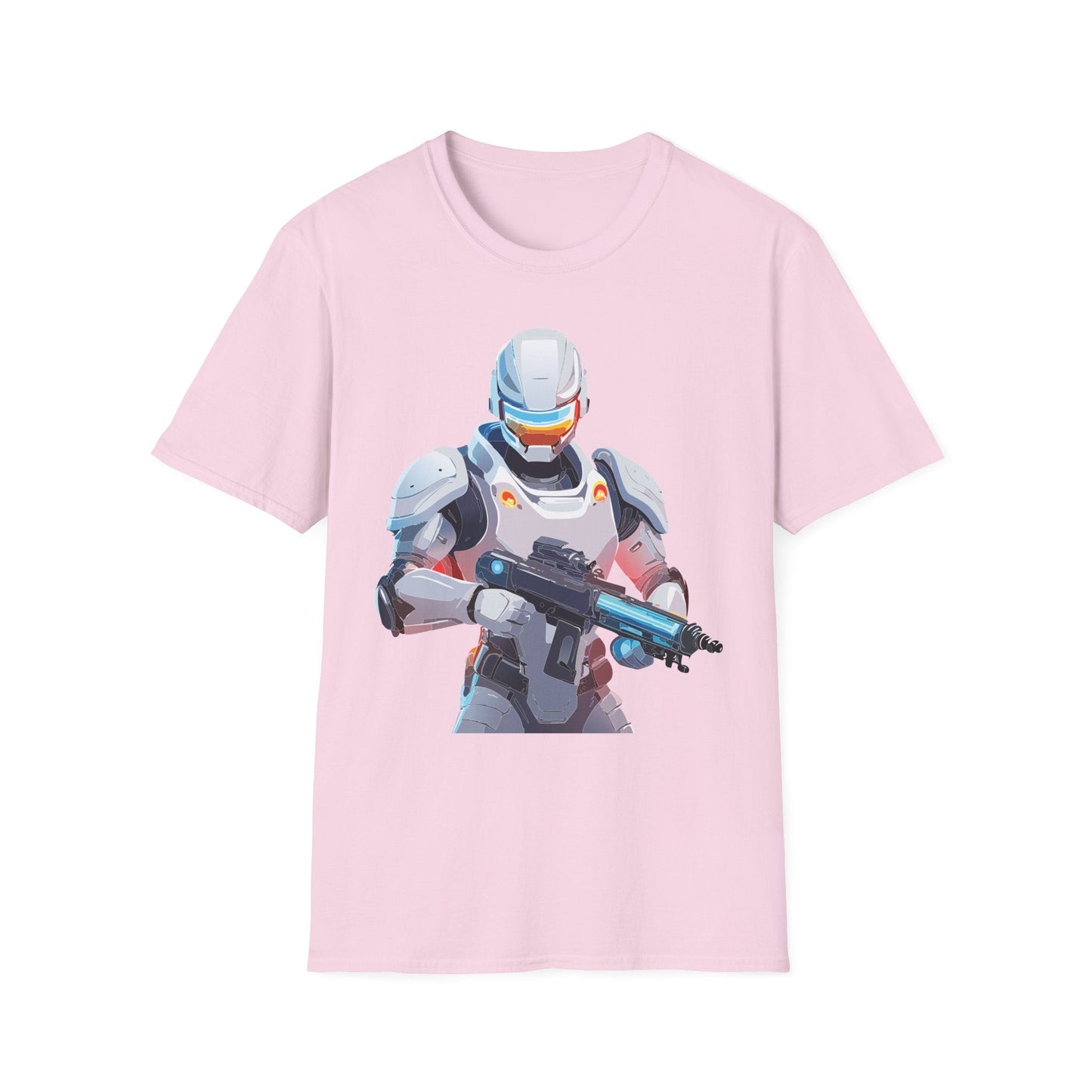 Robocop Themed Unisex Softstyle T Shirt With Robocop Art Design Cotton Tee Premium Comfort