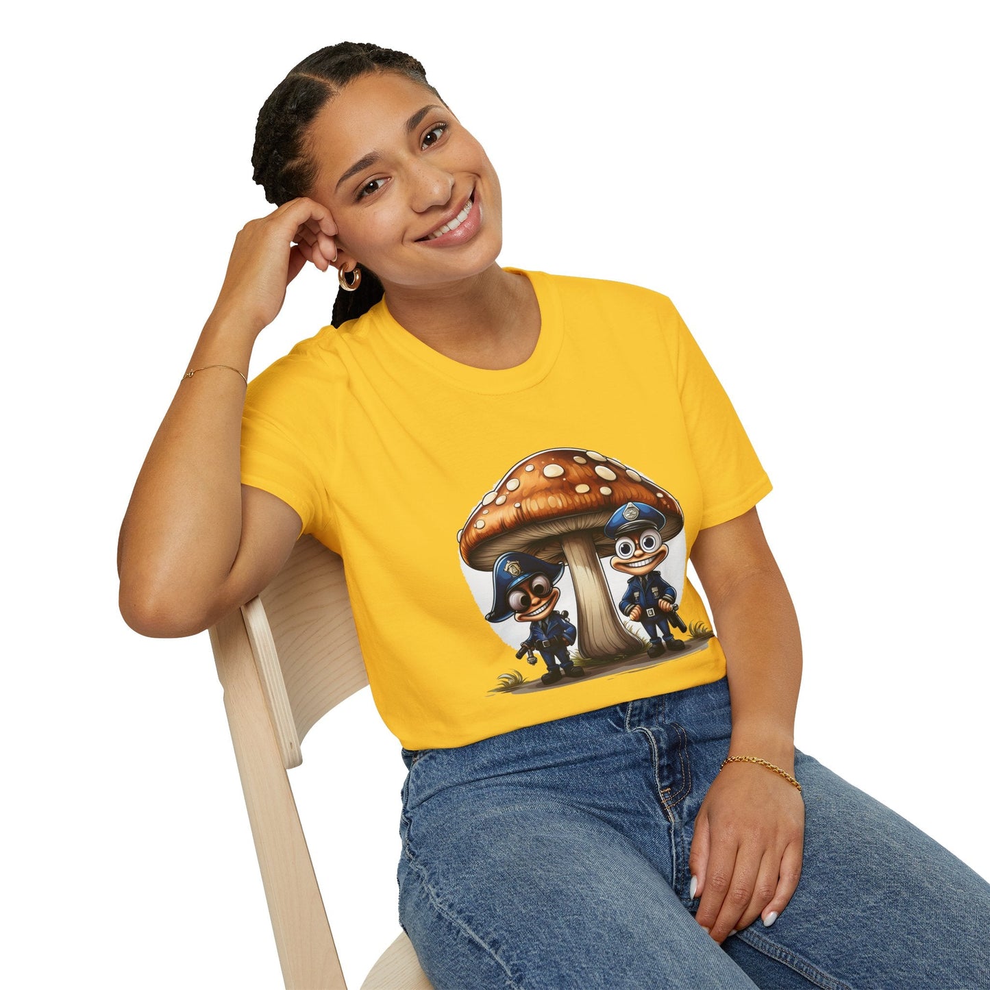 Mashroom Tee Shirt Unisex Funny Mashroom Design Shirt With Fungus Gildan Softstyle 64000