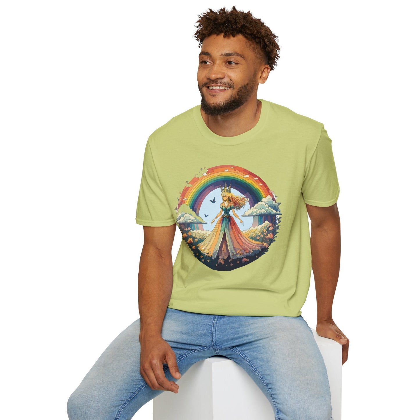 Womens Graphic T Shirt Art Design Tee Softstyle 64000 Unisex Lightweight Cotton Fabric
