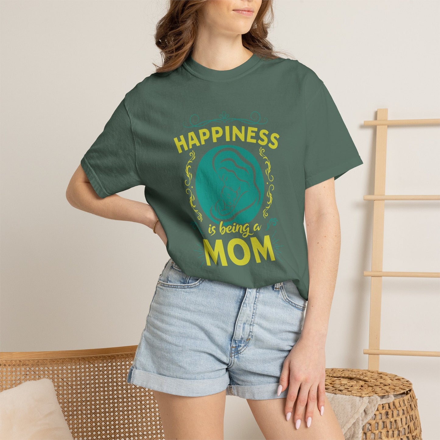 Mom T-shirt Mother's Day Mama Tee Unisex Comfort Colors Garment-Dyed Cotton h19