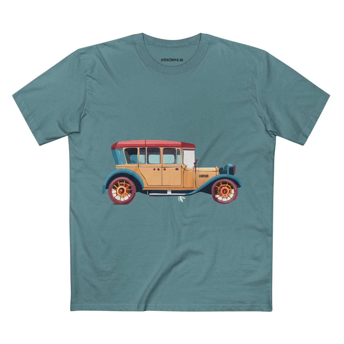 Retro Car Vintage Graphic Tee Staple Unisex 100 Cotton Tee Shirt - RC-5