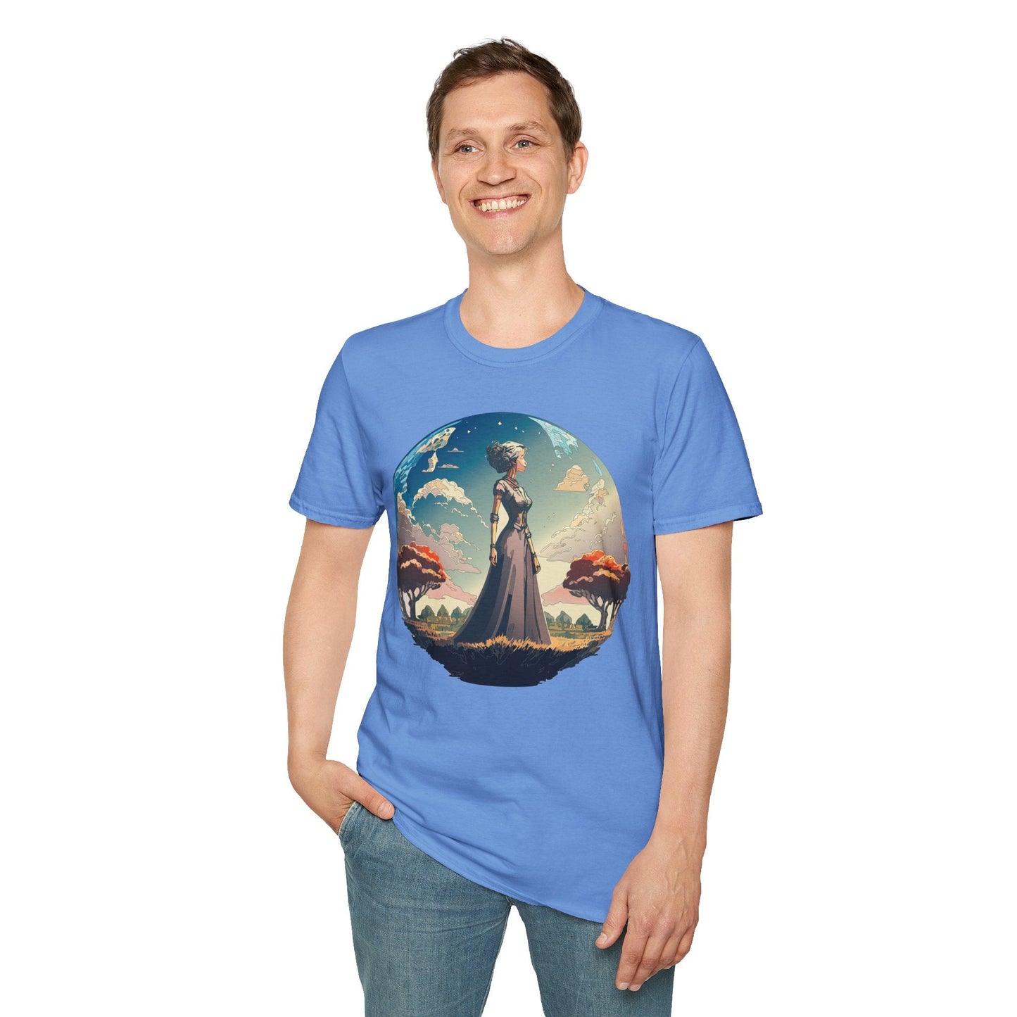 Womens Graphic T Shirt Art Design Tee Gildan Softstyle 64000 Unisex Cotton Short Sleeve