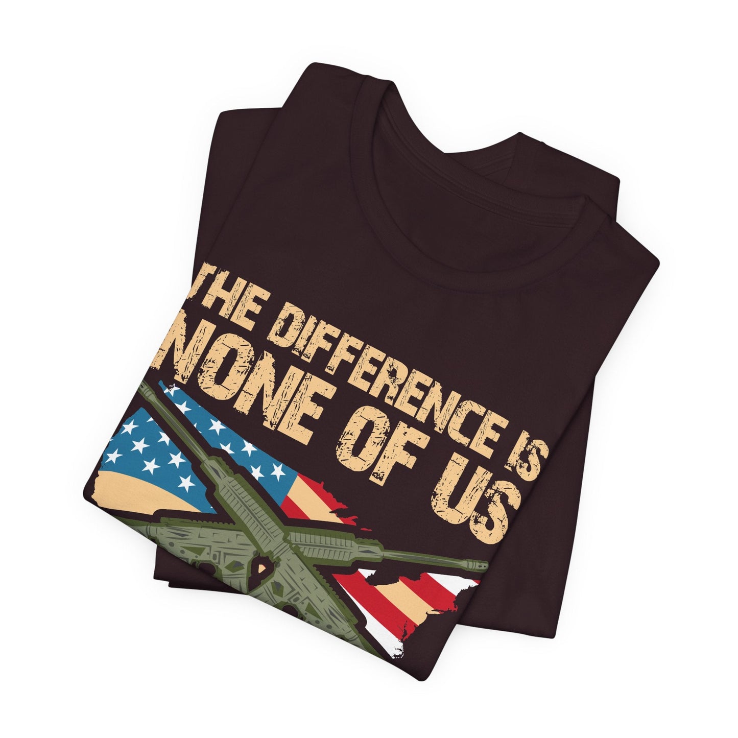 Army Veteran Patriotic Graphic Design Unisex Cotton T-Shirt v18