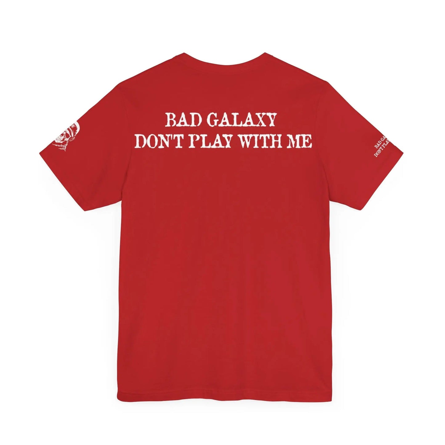 Bad Galaxy Skull T Shirt Made To Order 100 Percent Cotton Eco Friendly Inks USA Designed