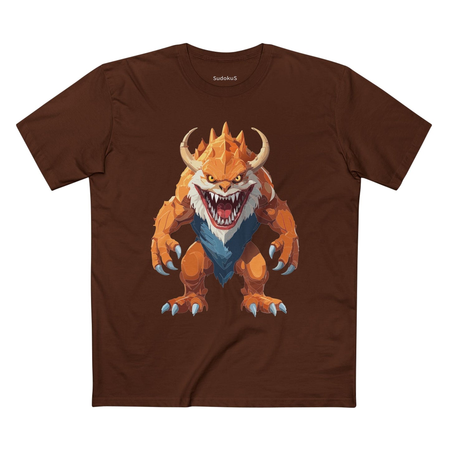 Cartoon Monsters Graphic Unisex 100 Cotton Staple Tee 28