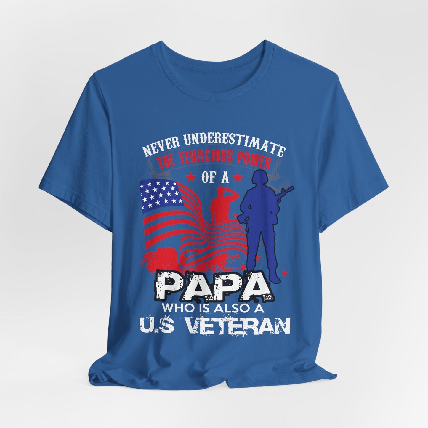 Army Veteran Patriotic Graphic Design Unisex Cotton T-Shirt v53