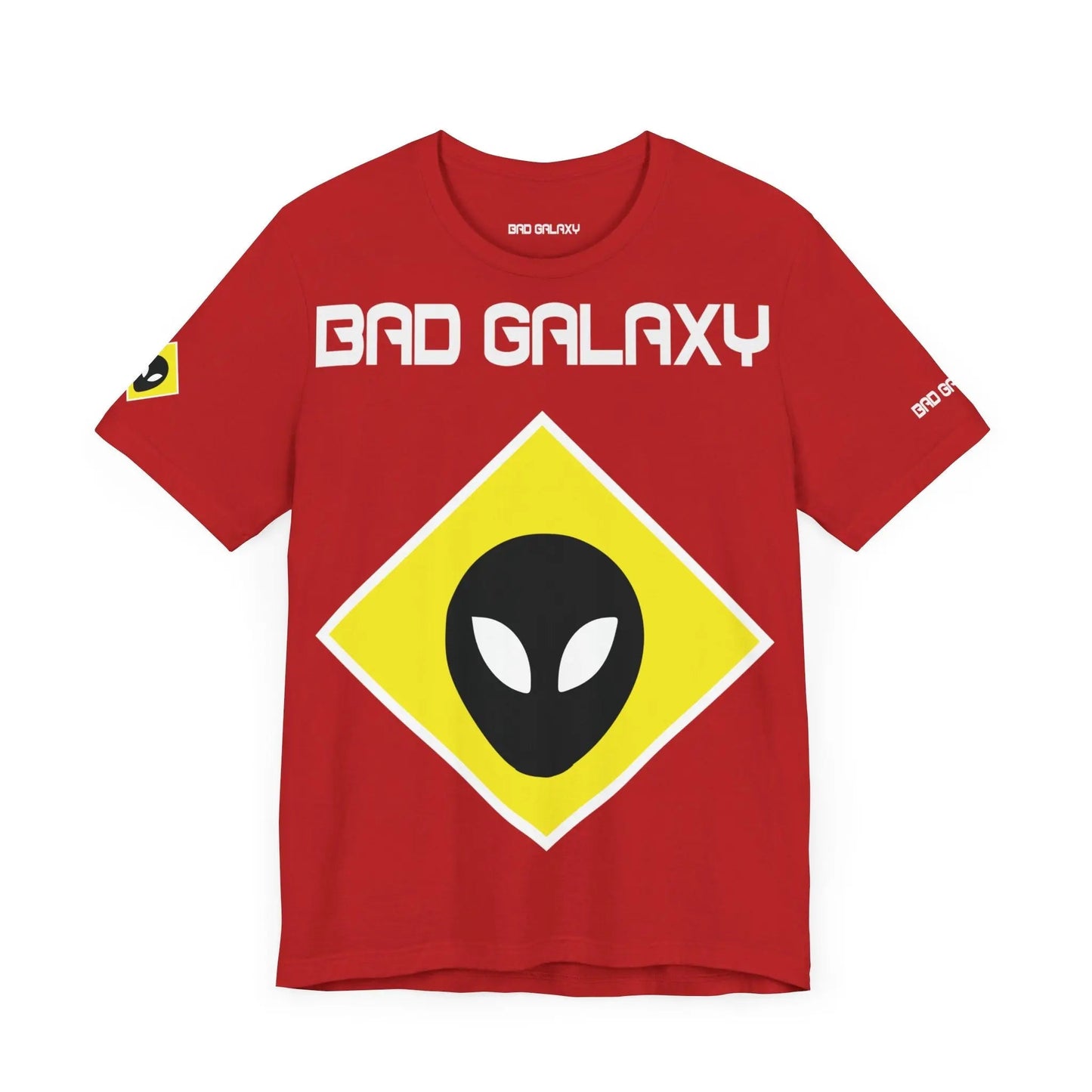 Tee Shirt With Alien From Bad Galaxy Lightweight 100 Percent Cotton Eco Friendly Inks Free Shipping
