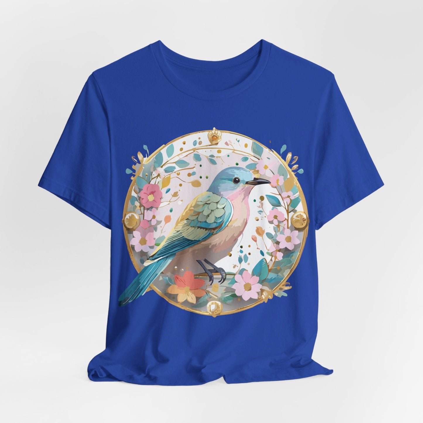 Medallion Graphic Unisex 100 Cotton Vintage Animal Medal Artwork Tee 77