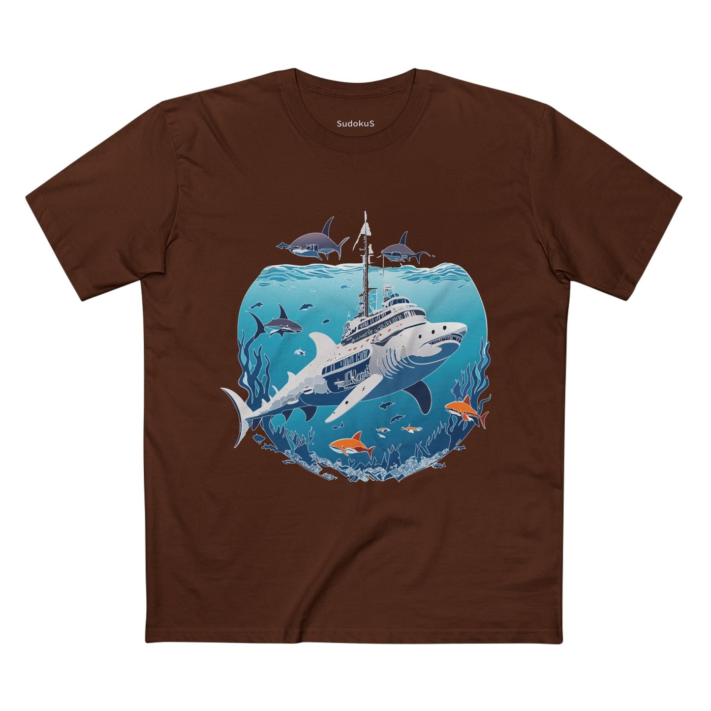 Ocean Coast Graphic Unisex 100 Cotton Staple Tee 8