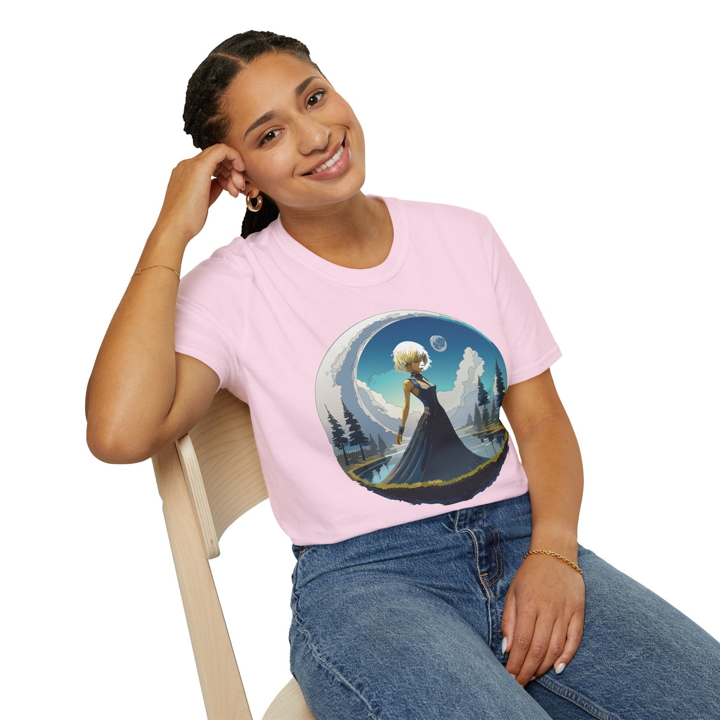 Womens Graphic T Shirt Art Design Tee Gildan Softstyle 64000 Unisex Short Sleeve