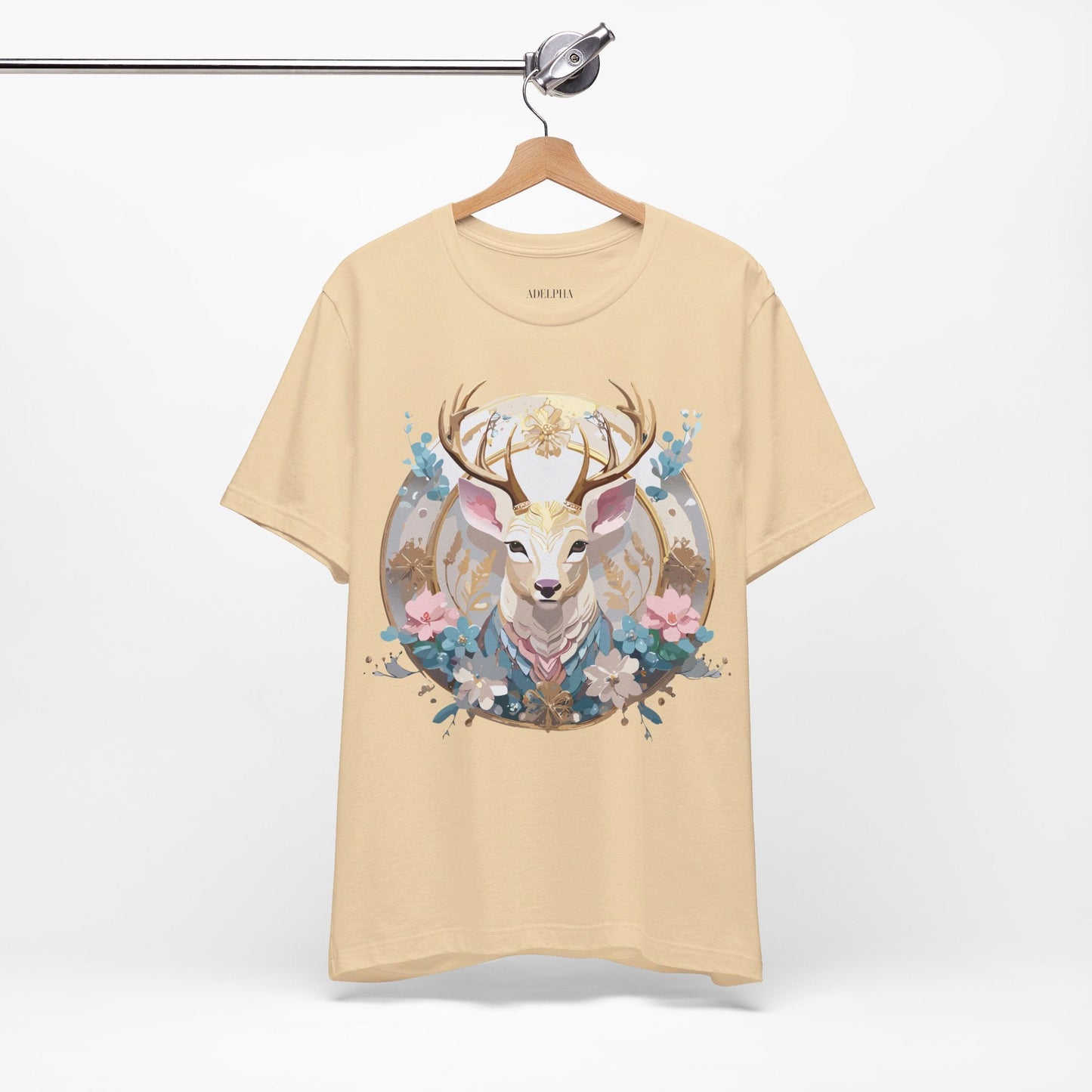 Medallion Graphic Unisex 100 Cotton Vintage Animal Medal Artwork Tee 70