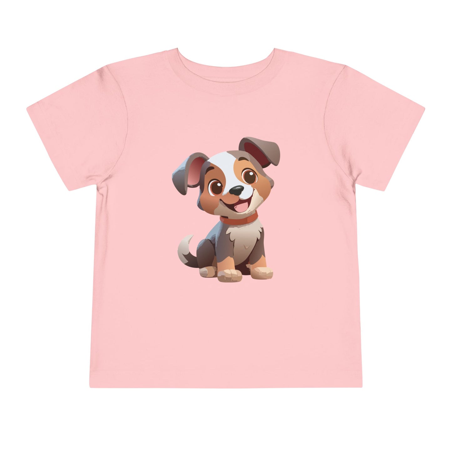 Bonita camiseta de manga corta para niños pequeños con diseño de cachorro: regalo adorable para amantes de las mascotas (2 a 5 años)