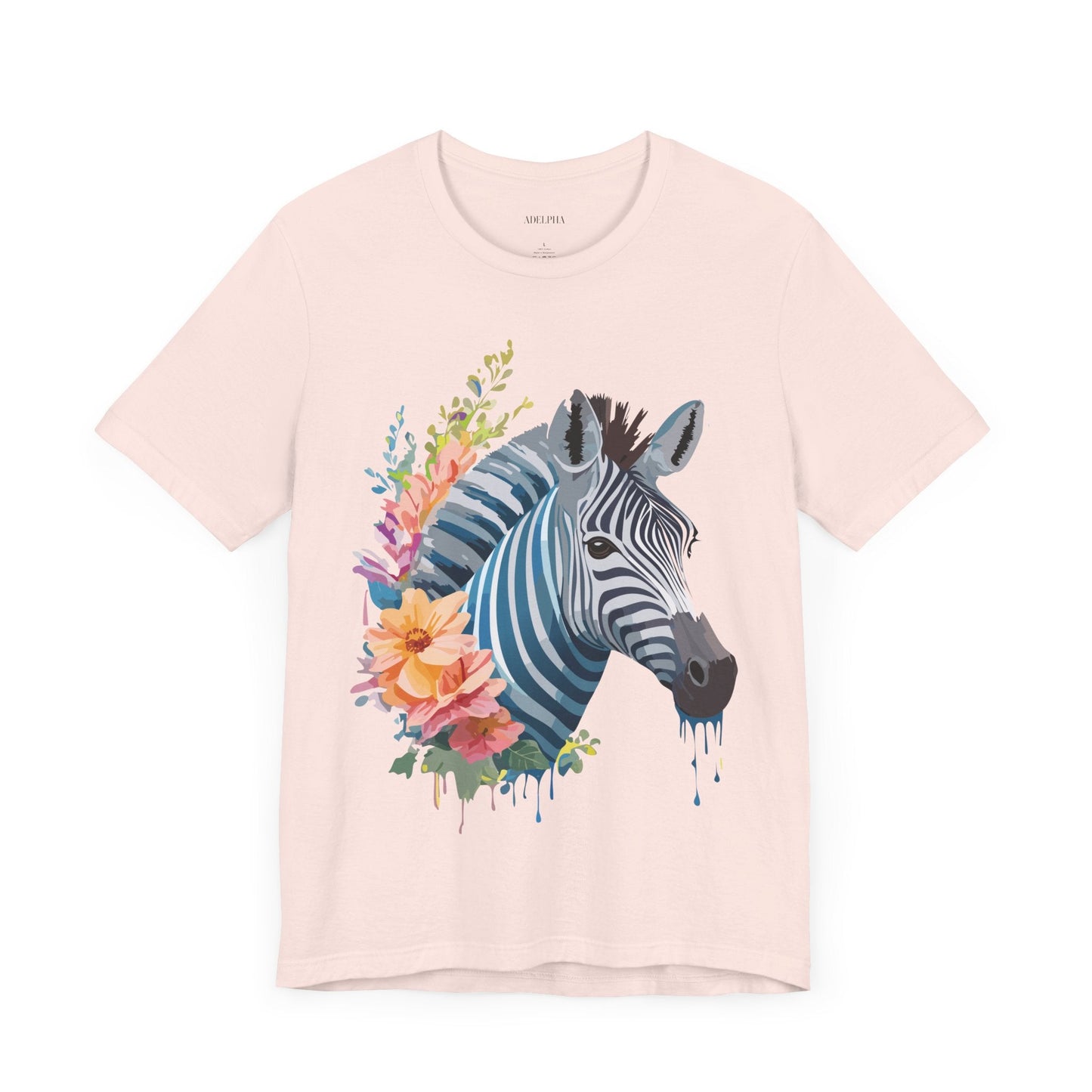 Zebra Graphic Unisex 100 Cotton Vintage Animal Art T-Shirt 2