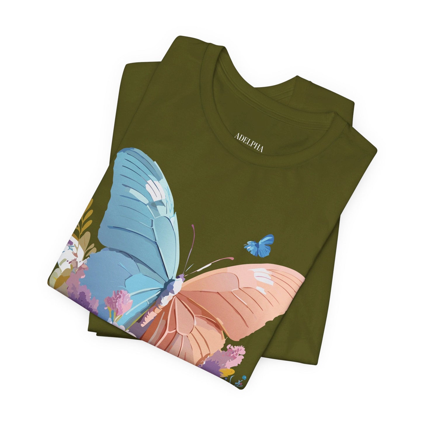 Butterfly Graphic Tee Adelpha Unisex Short Sleeve Art Design