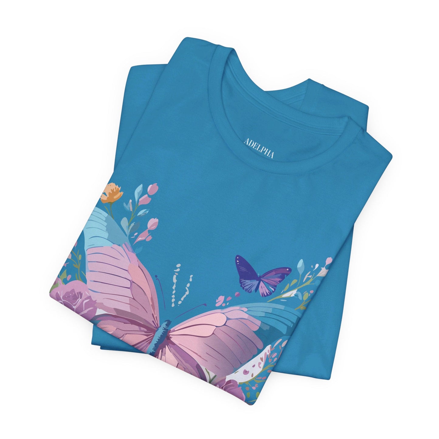 Adelpha Unisex Graphic Tee With Vintage Inspired Artwork Short Sleeve
