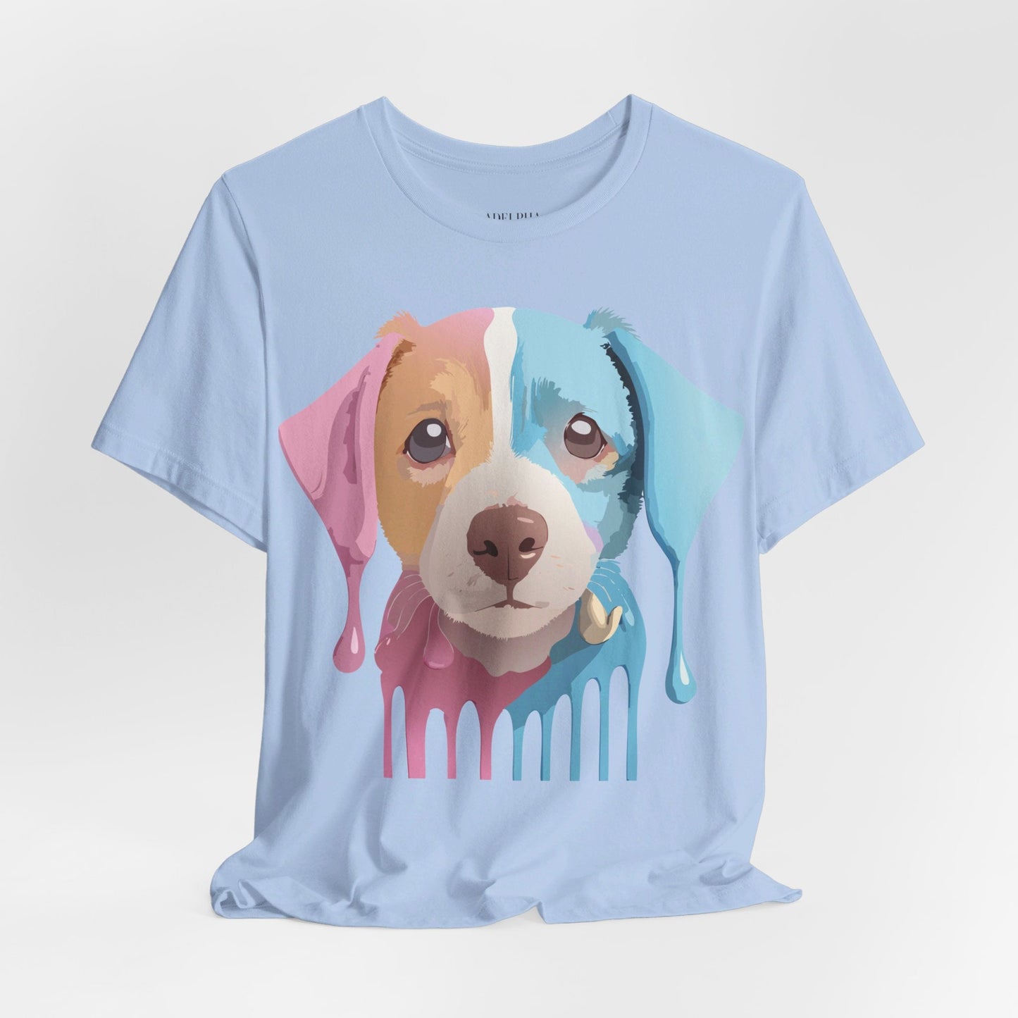Unisex Dog Graphic Tee With Vintage Inspired Artwork By Adelpha Short Sleeve Casual Shirt