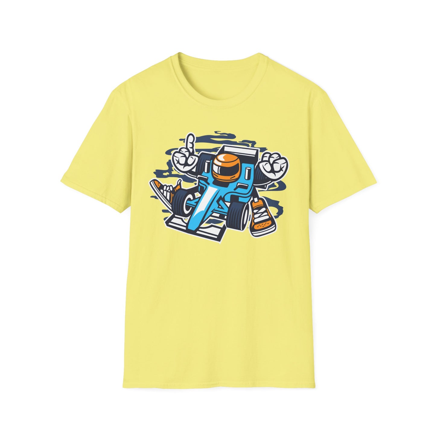 Unisex Cotton T-Shirt with Cartoon Graphic Design