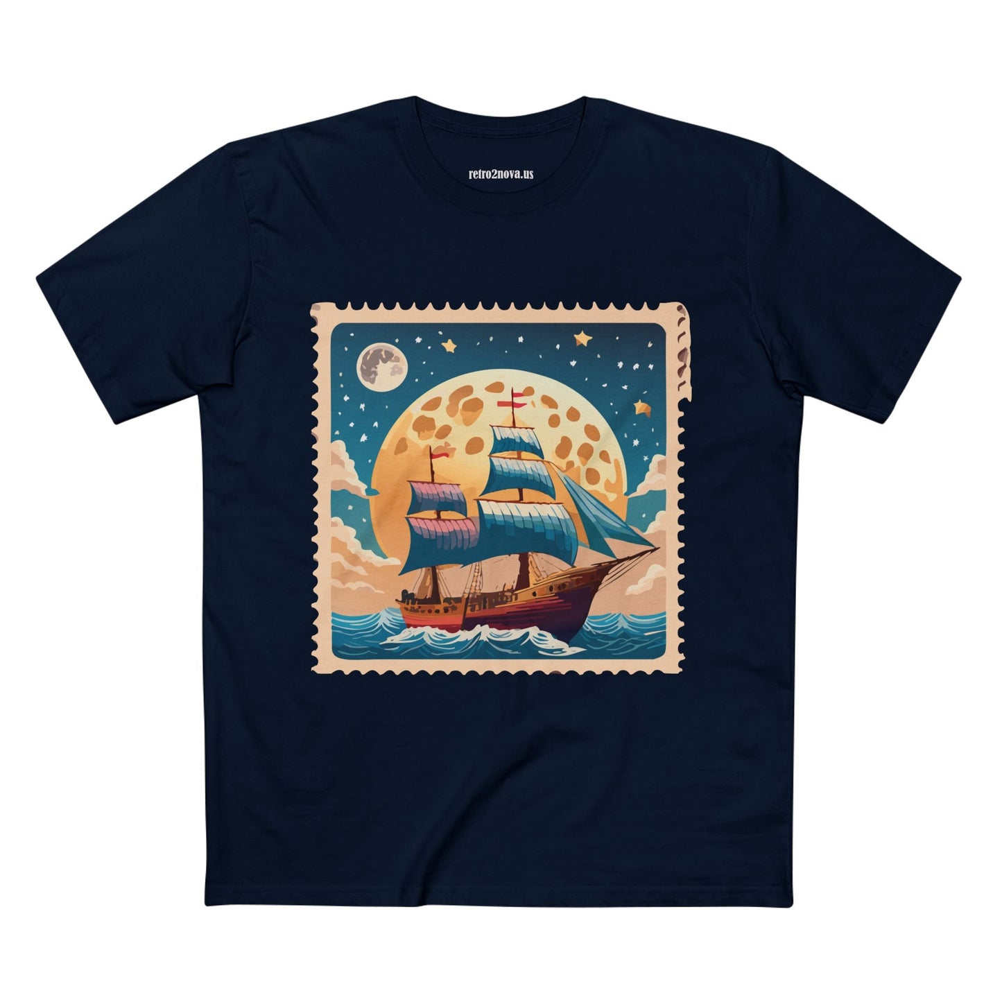 Stamp Shirt Postage Stamp Tee Unisex Premium Cotton with Original Art Design Retro2Nova