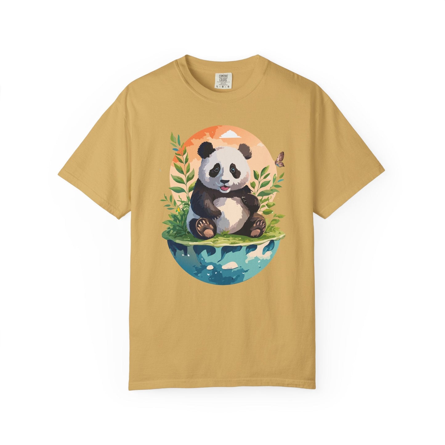 Panda Portrait Graphic T-Shirt Unisex Cotton Floral Animal Art Tee pp4