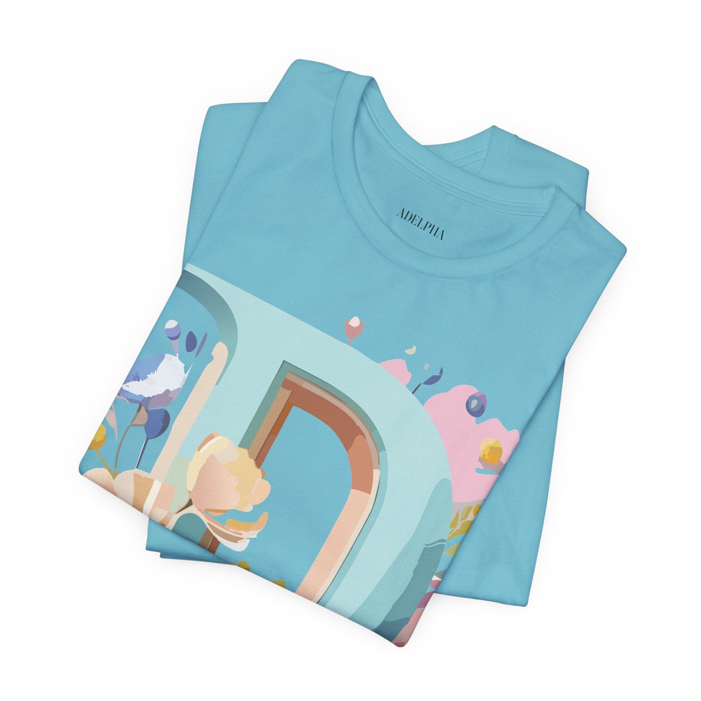 Letter D Shirt Graphic Tee Unisex Vintage Inspired Art Design Adelpha Premium Collection