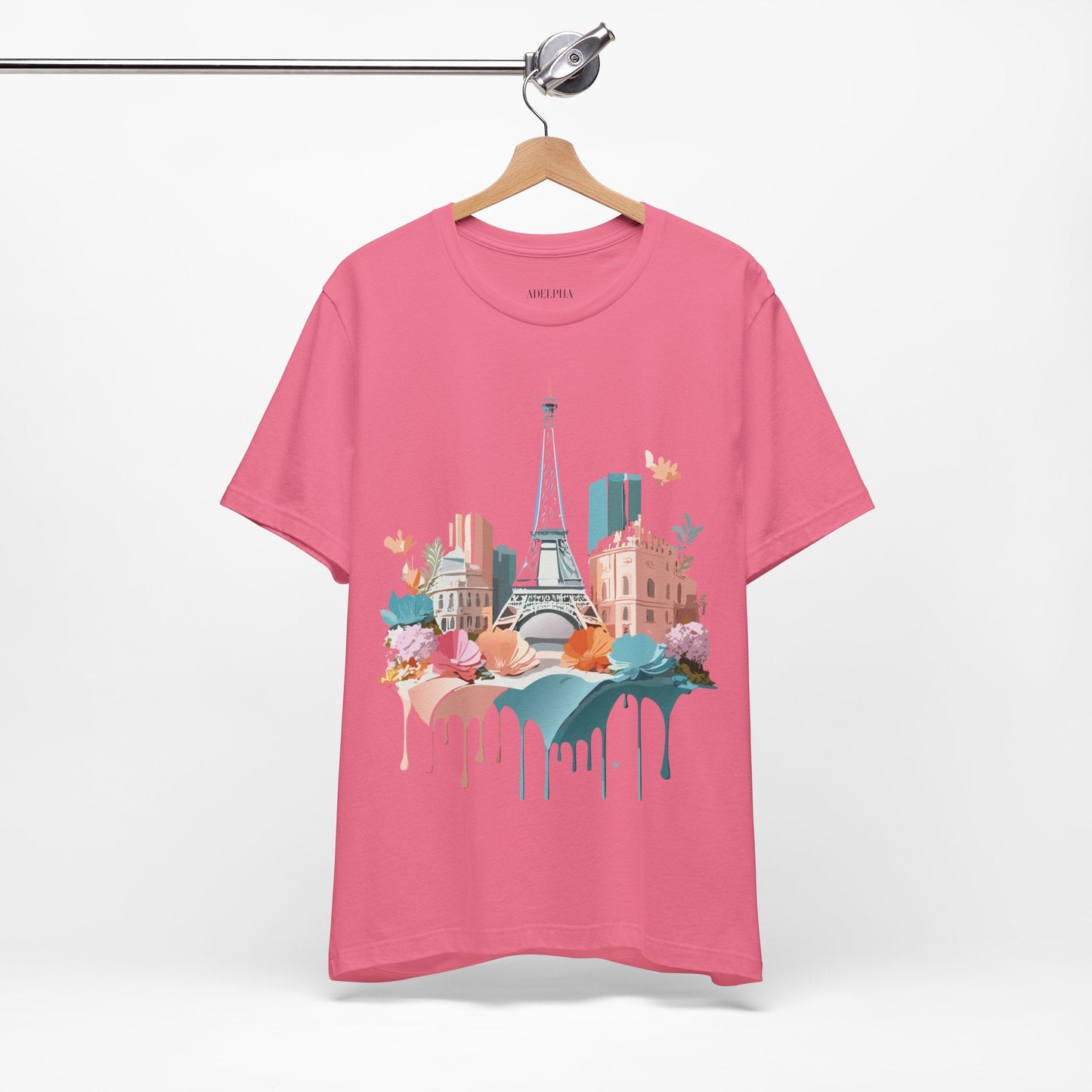 Paris Vintage Inspired Graphic Tee Unisex Short Sleeve Shirt Adelpha Artwork Studio