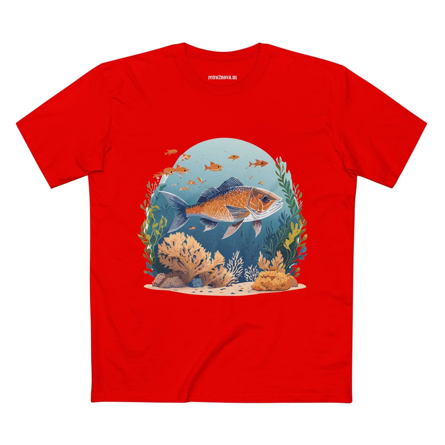 Ocean Shirt Ocean Pacific Shirts OP24 Unisex Premium Cotton Staple Tee With Original Art Design