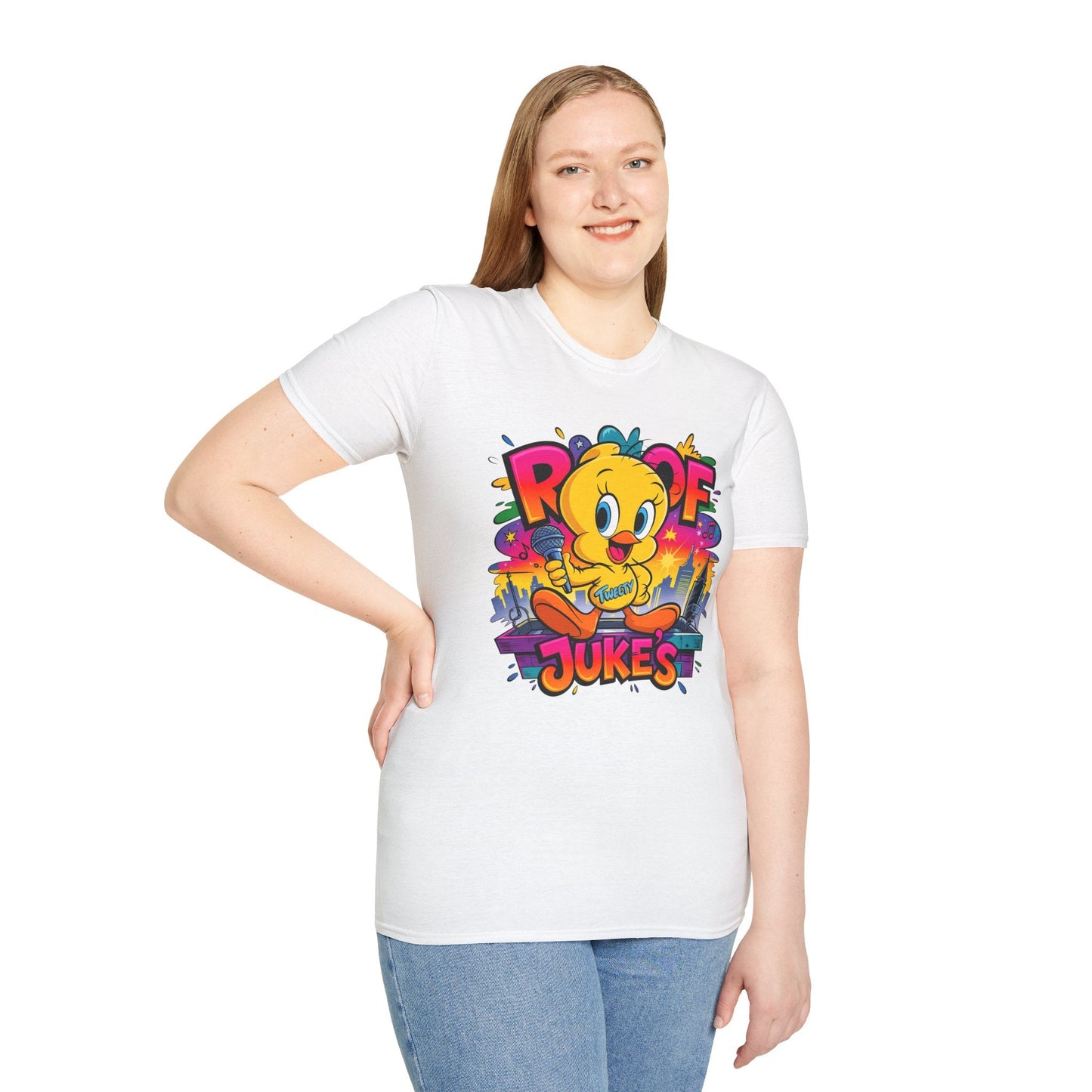 Unisex Cartoon T Shirt With Animation Design Versatile Funny Animals Tee Shirt Gildan Softstyle