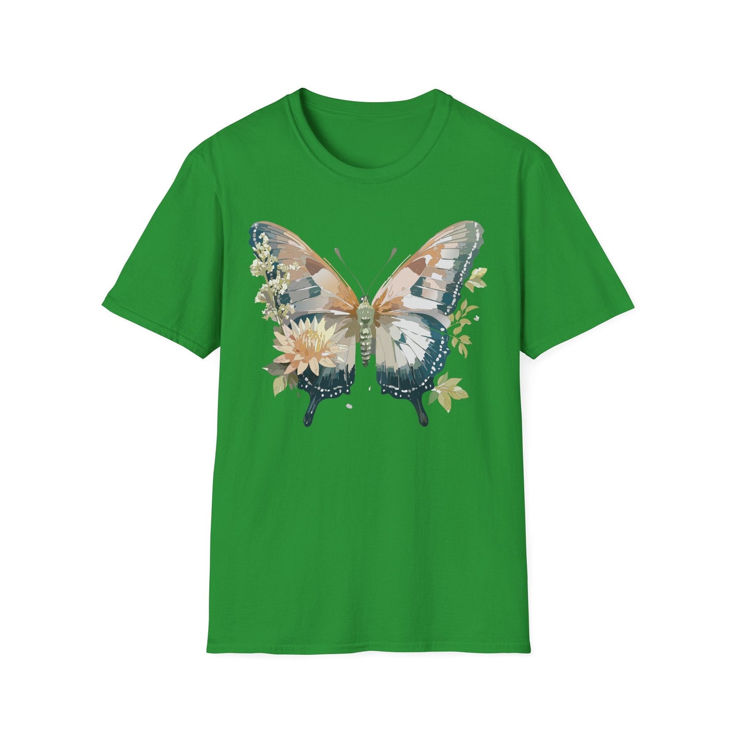 Unisex Butterfly Shirt Monarch Butterfly Tee Softstyle Gildan 64000 100 Cotton Breathable