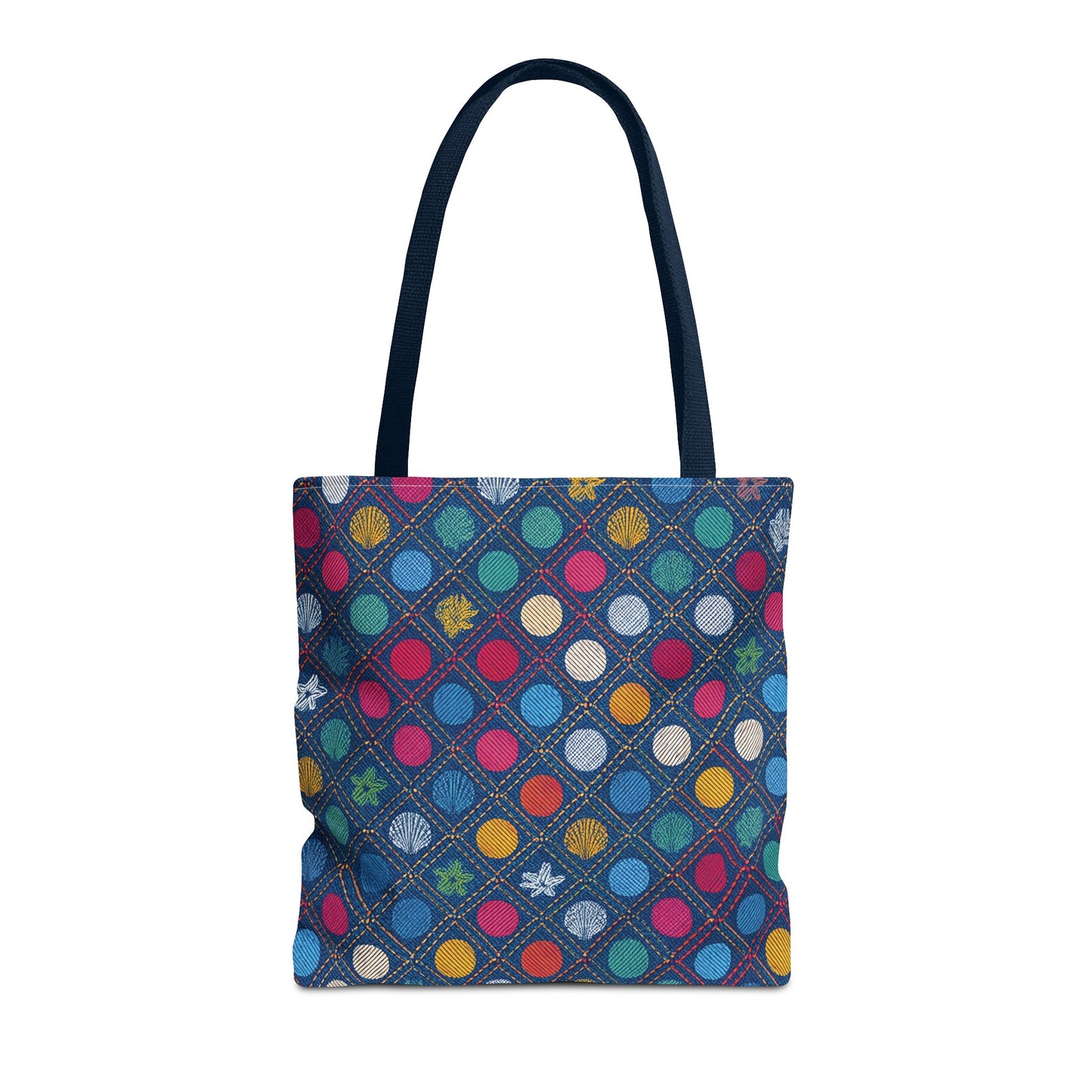Denim Fabric Imitation Print Unisex Canvas Bag Poly Spun 3 Sizes Tote Bag 182-6