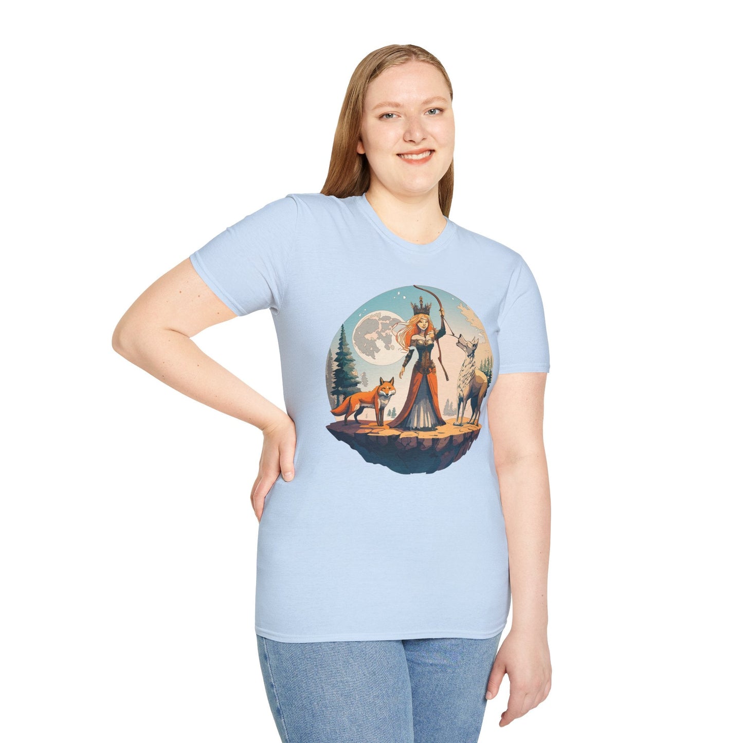 Womens Graphic T Shirts Art Design Shirt Softstyle Gildan 64000 Unisex Tee Ring Spun Cotton