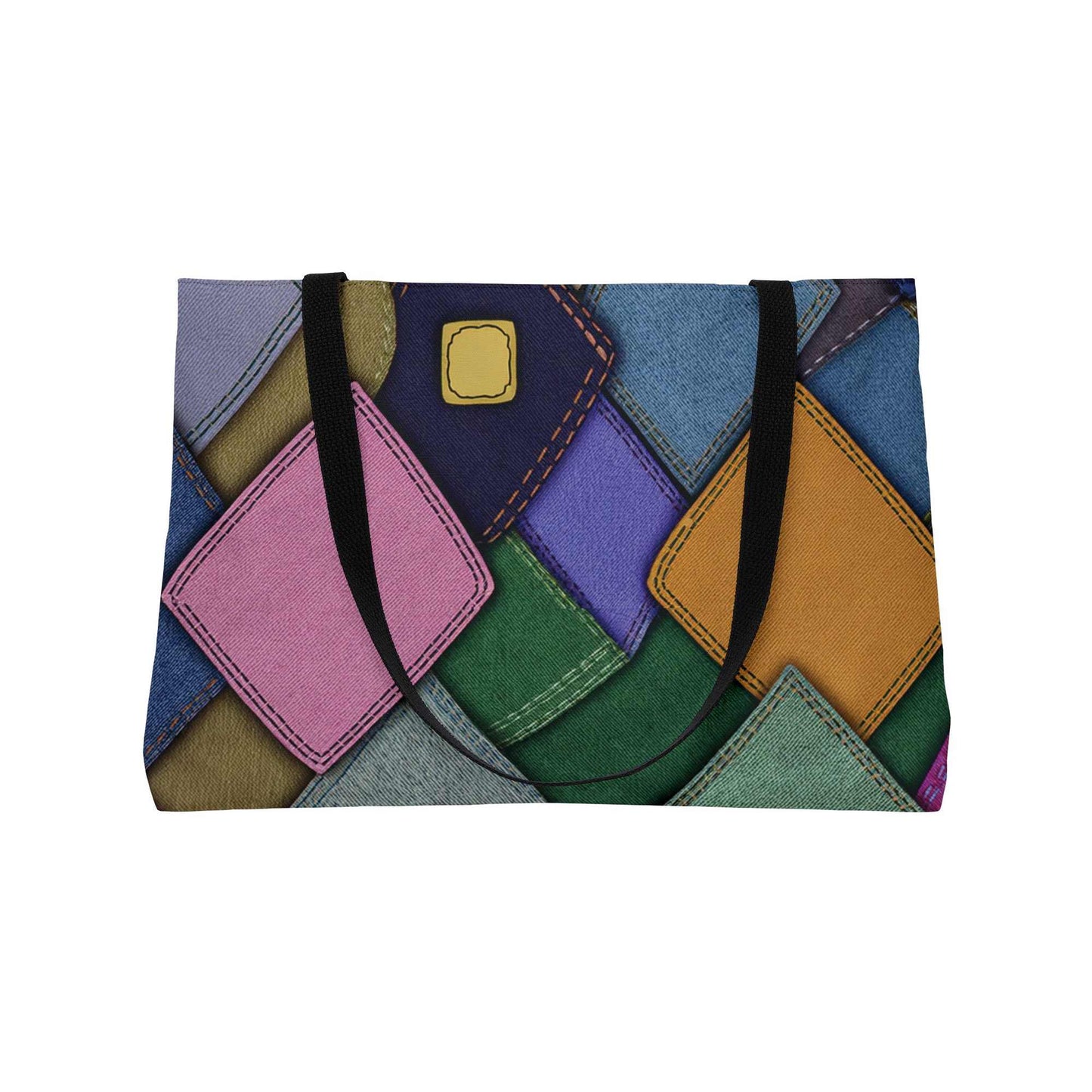 Denim Color Imitation Print Unisex  Yoga Bag  Spun Polyester 24x13 Canvas Gym Bag 27-2