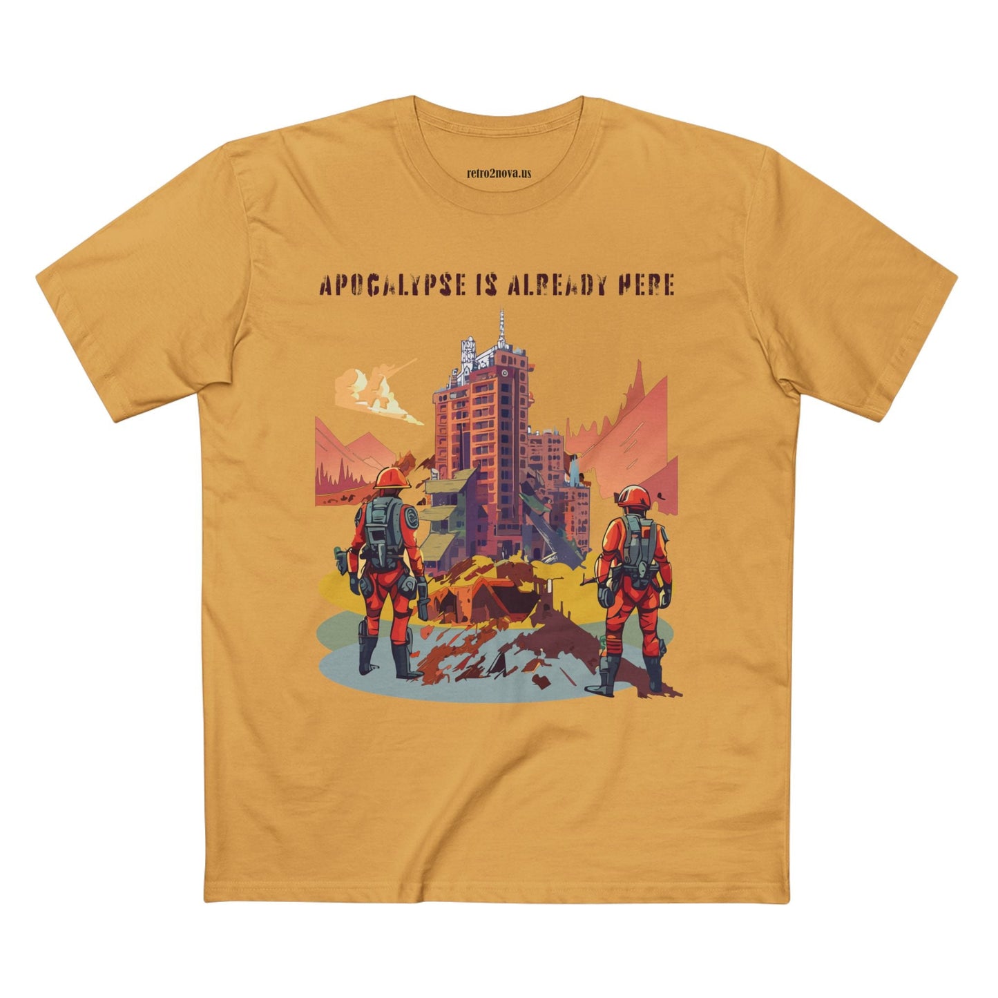 Cataclysm Doomsday Unisex Premium Cotton Tee With Original Art Design Retro2Nova