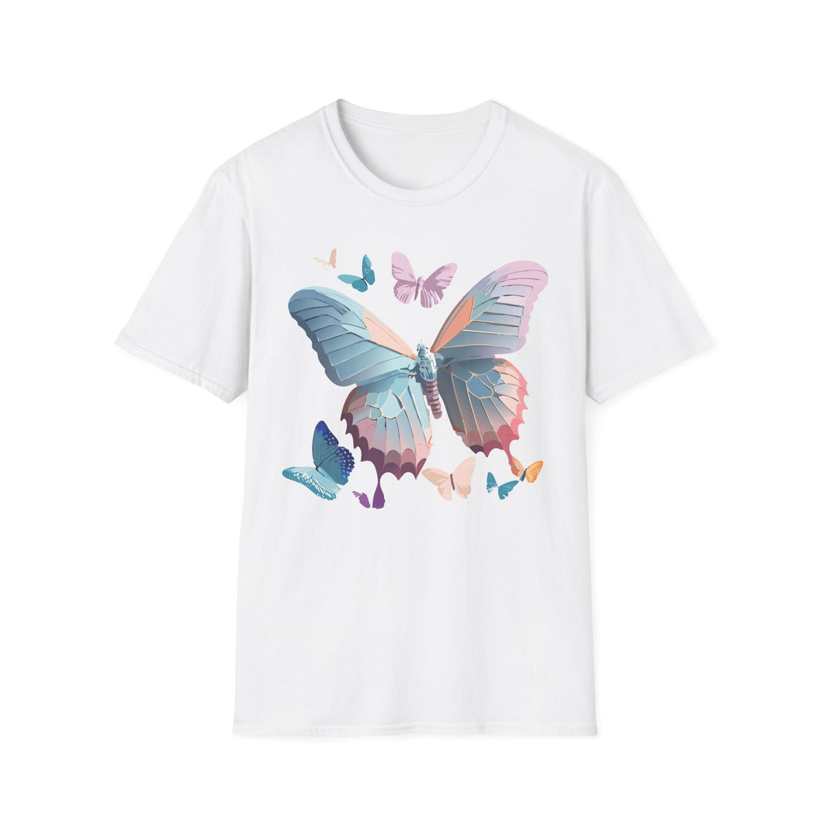 Butterfly Watercolor Tee — Pastel Wings Graphic Tee Unisex 100 Cotton Gildan T-Shirt