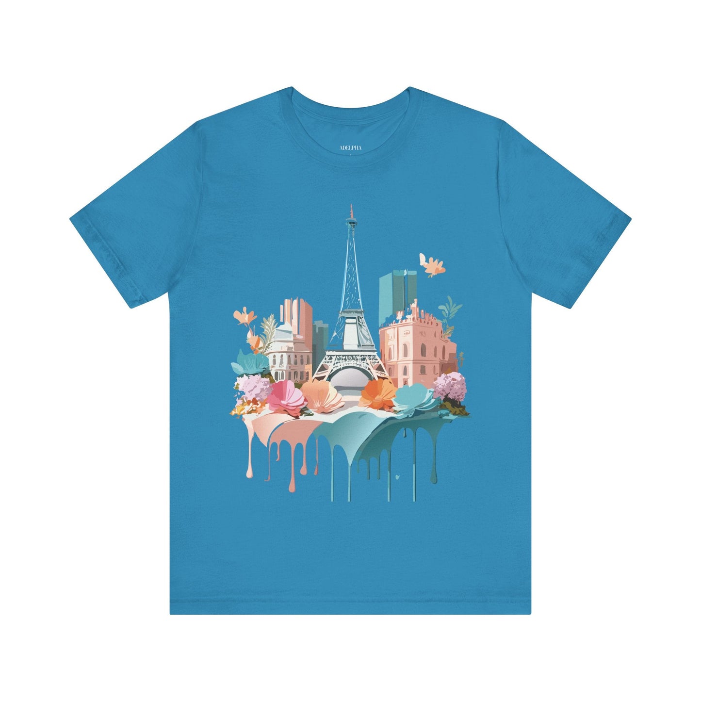 Paris Tourist Shirt Unisex Graphic Tee With Vintage Inspired Artwork By Adelpha Collection