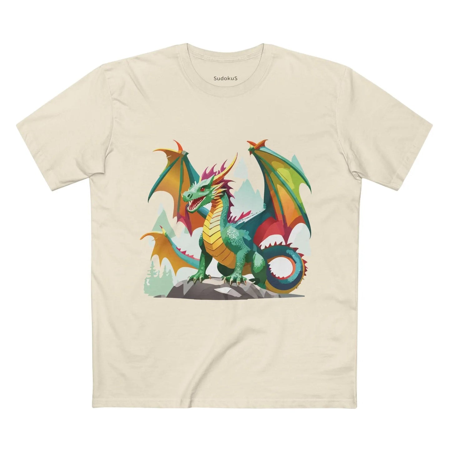 Dragon Graphic Unisex 100 Cotton Staple Tee 27
