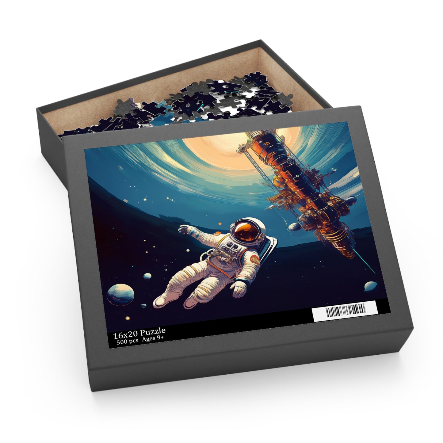 Astronaut Puzzle 500-Chipboard Pieces in Box | Kids Puzzles Size: 16" x 20",  Ages 9+ and Family pn47