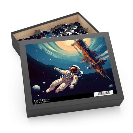 Astronaut Puzzle 500-Chipboard Pieces in Box | Kids Puzzles Size: 16" x 20",  Ages 9+ and Family pn47