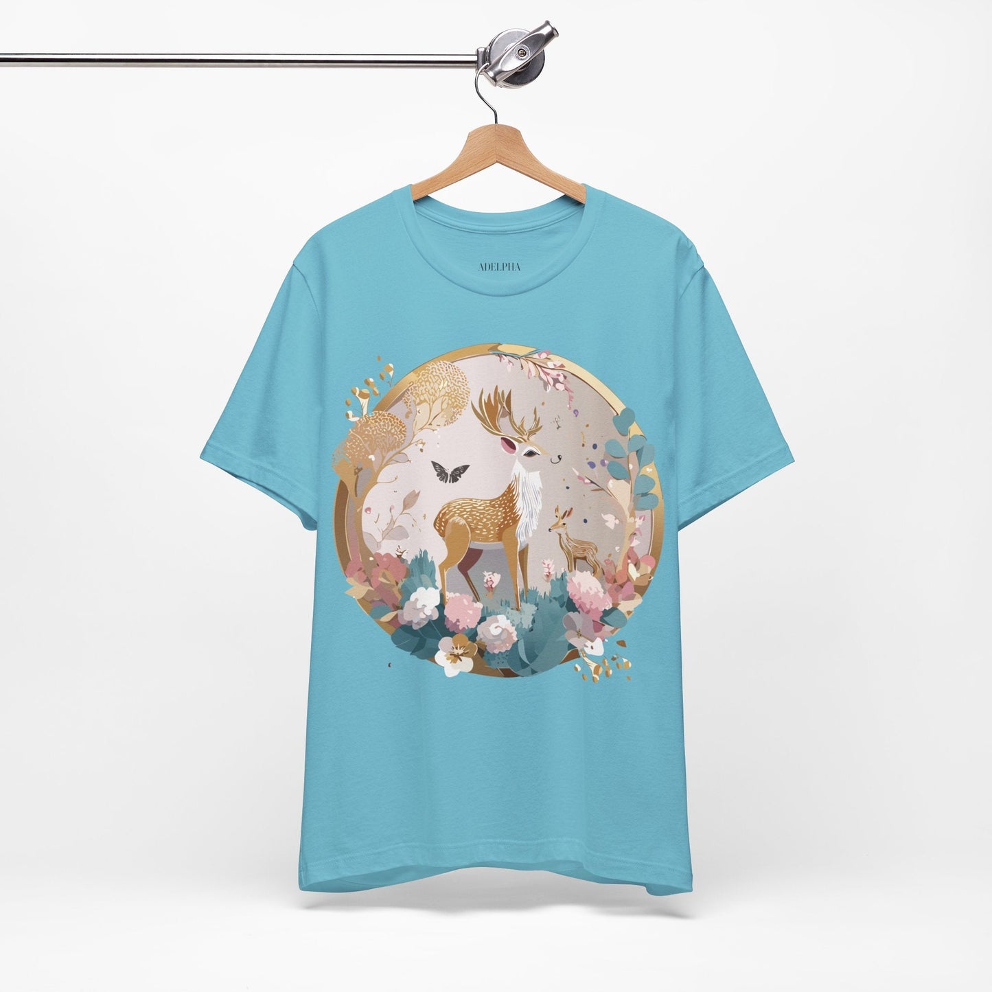 Medallion Graphic Unisex 100 Cotton Vintage Animal Medal Artwork Tee 13