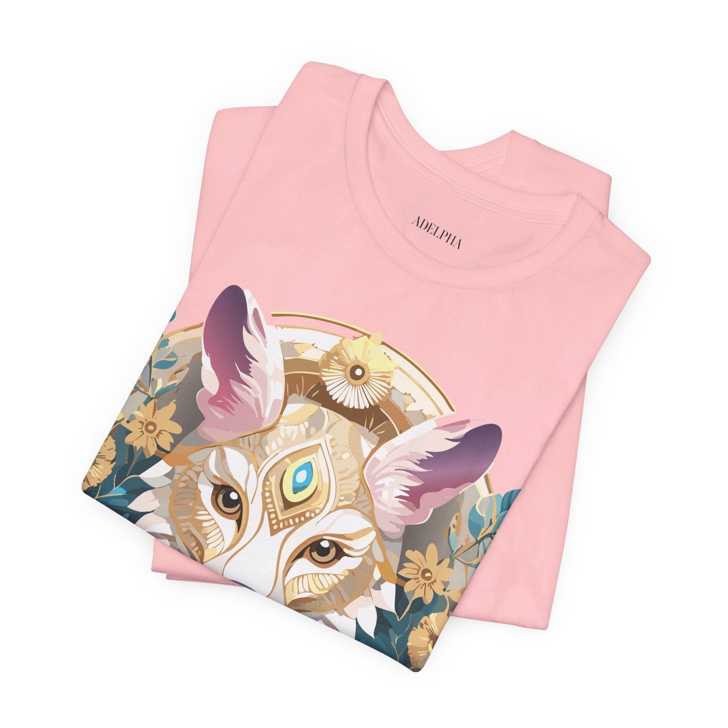 Medallion Graphic Unisex 100 Cotton Vintage Animal Medal Artwork Tee 84