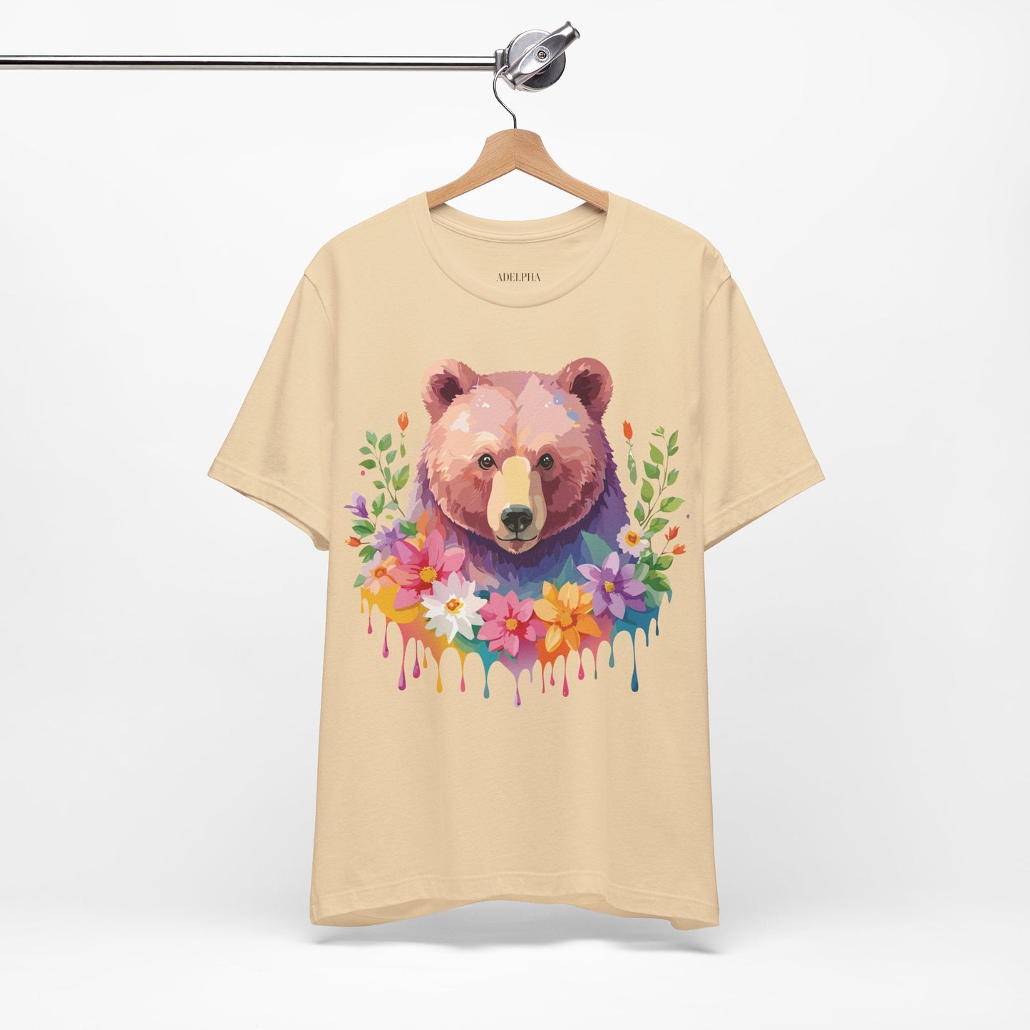Bear Graphic T Shirt By Adelpha Unisex Short Sleeve Art Design Tee