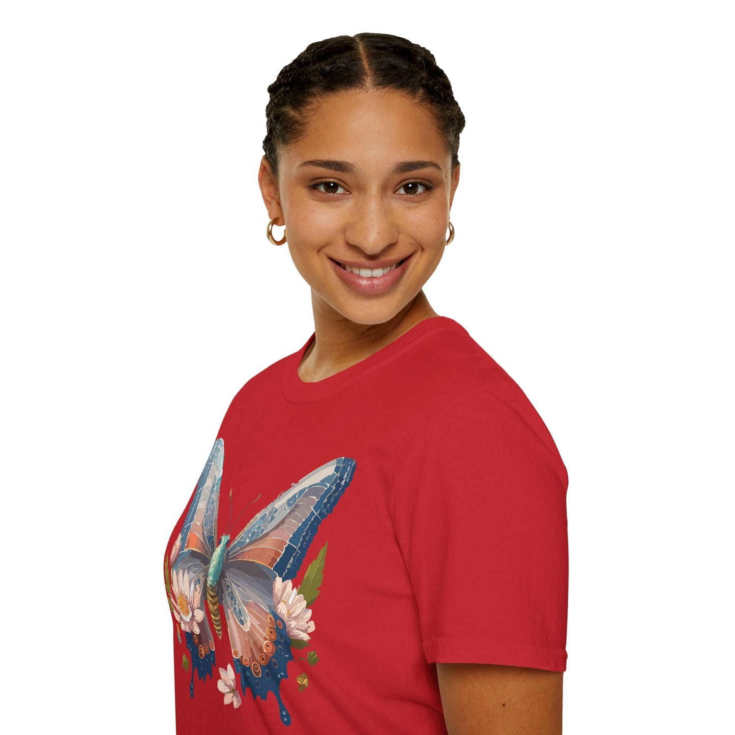 Butterfly Shirt Unisex T Shirt Monarch Design Softstyle 64000 Ring Spun Cotton Tee